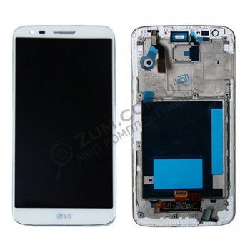 Дисплейный модуль LG D800 G2, D801, D803, LS980, VS980, F320 white (тачскрин + матрица)