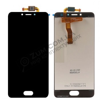 Дисплейный модуль Meizu M5c M710H black (черный) (тачскрин + матрица)