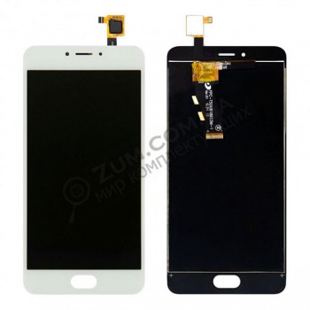 Дисплейный модуль Meizu M5s M612H white (белый) (тачскрин + матрица)