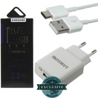 Сетевое зарядное устройство Samsung S9 Plus Fast charger 800EWE 1USB 2.0A белый, черный 