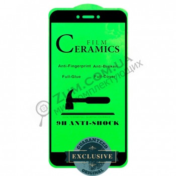 Защитное стекло Ceramics Anti-shock Xiaomi Redmi 4X | Redmi Go черный